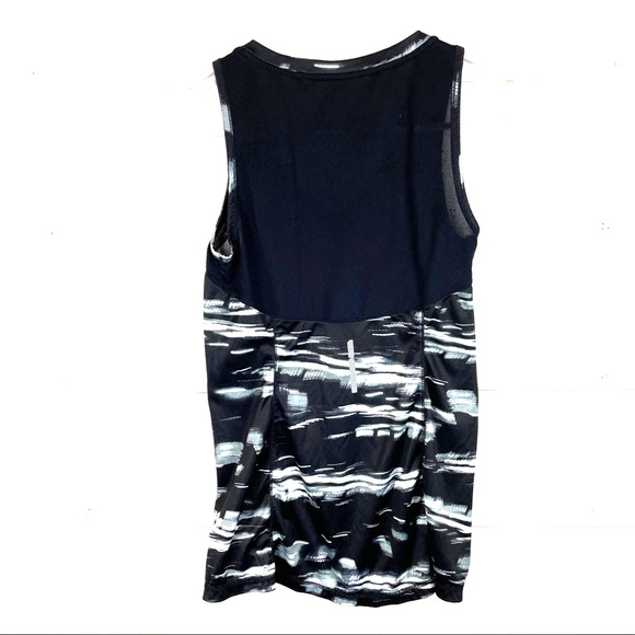 Tek Gear Tank Top Extra Small Black White Mesh Back Sleeveless Shirt Activewear - Picture 4 of 5